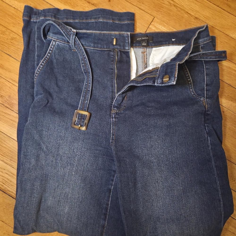 Ann Taylor Wide Leg Women's Trouser Jeans, Size 6